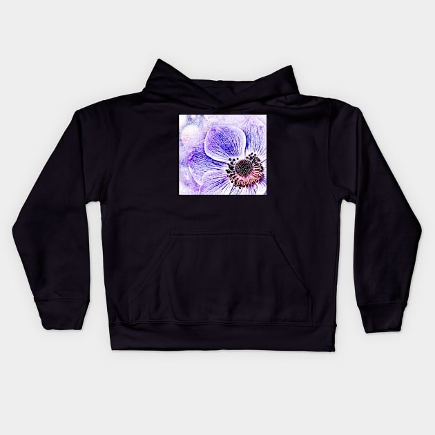 Purple Flower Kids Hoodie by TortillaChief